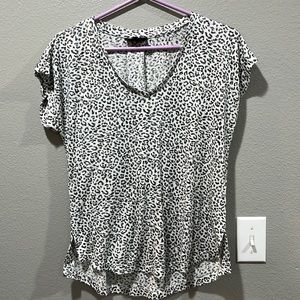 Black/White Faded Cheetah Print